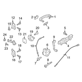 Ford OE - Rear Door - Lock & Hardware (SuperCrew)