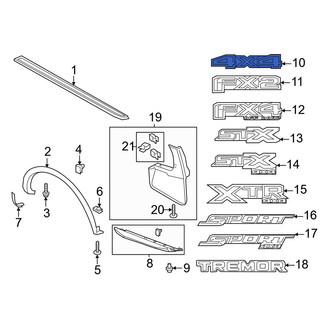 Ford OE - Rear Truck Bed Decal