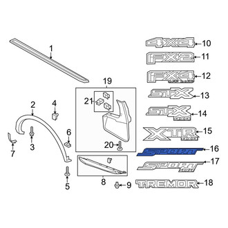 Ford OE - Rear Truck Bed Decal