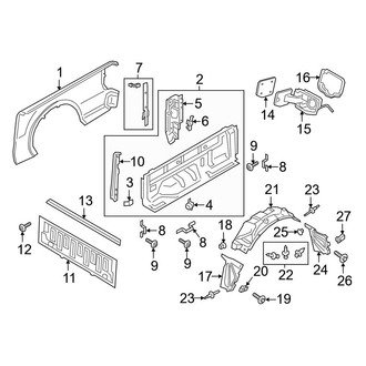 Ford OE - Pick Up Box - Front & Side Panels (SuperCrew)