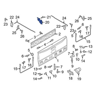 Ford OE - Rear Tailgate Handle Bracket