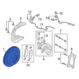 Ford OE - Rear Disc Brake Rotor