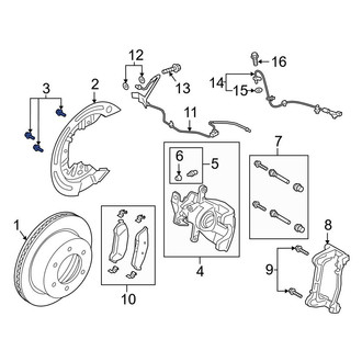 Ford OE - Brake Dust Shield Screw