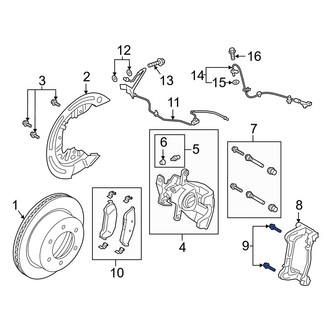 Ford OE - Disc Brake Caliper Anchor Plate Bolt
