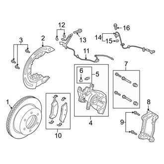 Ford OE - Rear Suspension - Brake Components
