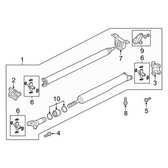 Ford OE - Rear Suspension - Drive Shaft (RWD)