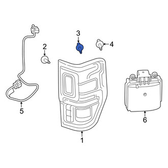 Ford OE - Back Up Light Assembly Nut