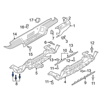 Ford OE - Trailer Hitch Receiver Bolt