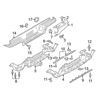 Ford OE - Rear Bumper - Bumper & Components