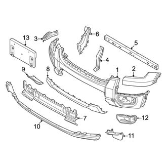Ford OE - Front Bumper - Bumper & Components (W/O Chrome Package)