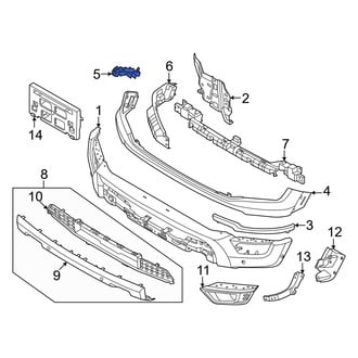 Ford OE - Front Left Outer Bumper Cover Bracket