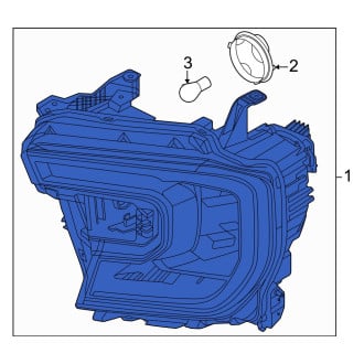 Ford OE - Front Left Headlight Assembly