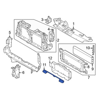 Ford OE - Front Center Radiator Support Air Deflector