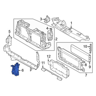 Ford OE - Front Left Radiator Support Air Deflector