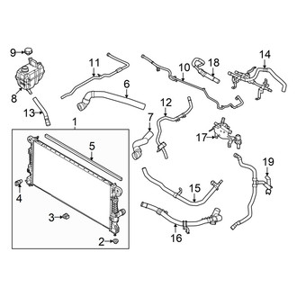 Ford OE - Cooling - Radiator & Components (2.3L)