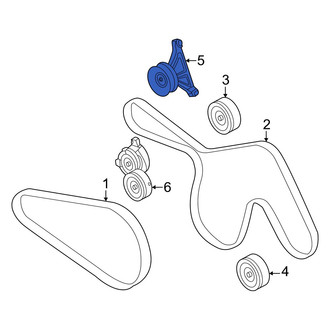 Ford OE - Upper Accessory Drive Belt Idler Pulley