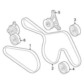 Ford OE - Cooling - Belts & Pulleys (3.0L)