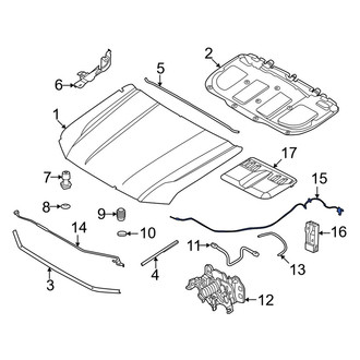 Ford OE - Front Hood Release Cable