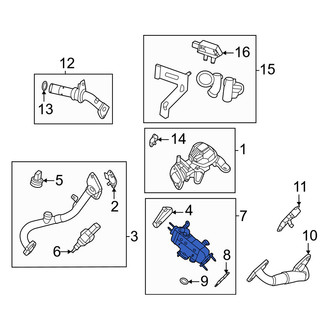 Ford OE - Exhaust Gas Recirculation (EGR) Cooler