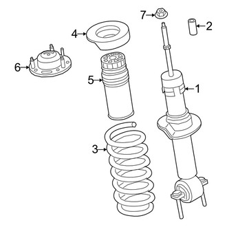 Ford OE - Front Suspension - Shocks & Components (Lariat / XL / XLT 4WD)
