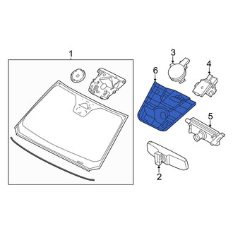 Ford OE - Front Interior Rear View Mirror Cover