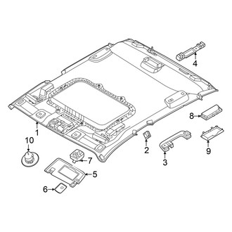 Ford OE - Cab - Interior Trim (Headliner & Visors, With Sunroof), (Lariat / XLT)
