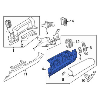 Ford OE - Instrument Panel Storage Compartment