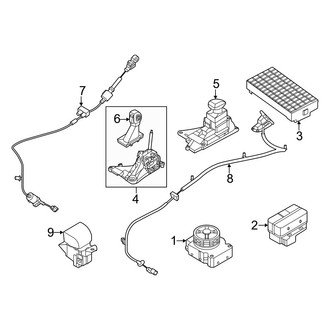 Ford OE - Console (Electrical Components & Shifter), (4WD)