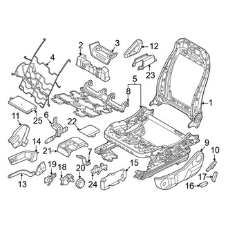 Ford OE - Seats & Tracks - Driver Seat Components (Frames & Shields)