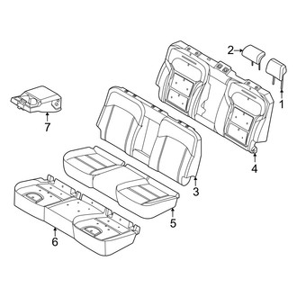 Ford OE - Seats & Tracks - Rear Seat Components (Covers & Pads)