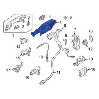 Ford OE - Rear Left Exterior Door Handle Base