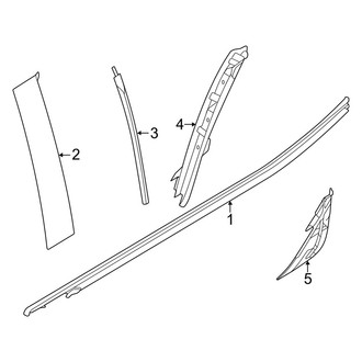 Ford OE - Rear Door - Exterior Trim