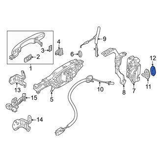 Ford OE - Door Lock Striker Plate Spacer