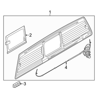 Ford OE - Back Glass (Power Sliding), (Lariat / Raptor)