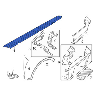 Ford OE - Rear Left Truck Bed Side Rail
