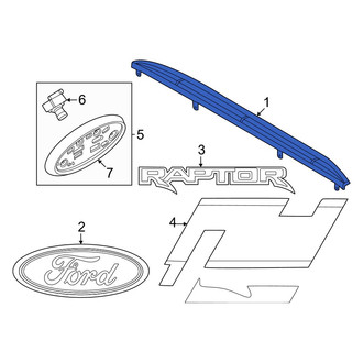 Ford OE - Rear Tailgate Molding