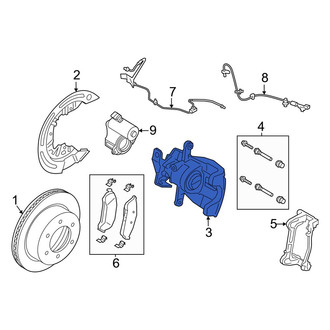 Ford OE - Rear Right Disc Brake Caliper
