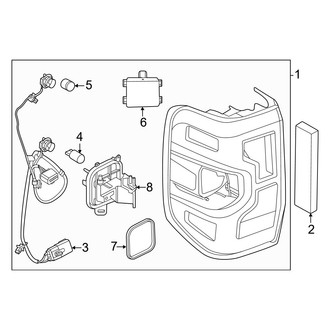 Ford OE - Rear Lamps - Tail Lamps (With LED)