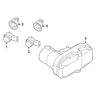 Ford OE - Rear Bumper - Electrical Components (Lariat / XLT)