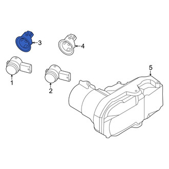 Ford OE - Rear Left Inner Parking Aid Sensor Housing