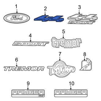 Ford OE - Rear Tailgate Emblem