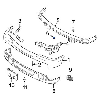 Ford OE - Front Bumper Cover Reinforcement Bolt