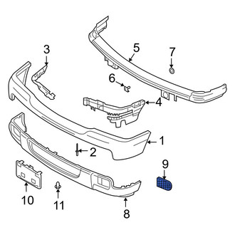 Ford OE - Front Left Bumper Cover Spacer Panel