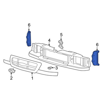 Ford OE - Right Outer Grille Bracket