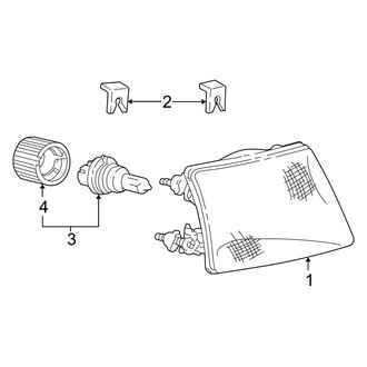 Ford OE - Front Lamps - Headlamp Components (Flex / Gas)