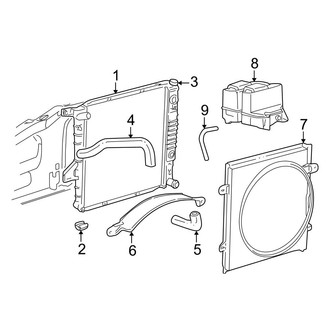 Ford OE - Cooling - Radiator & Components (2.5L Gas)