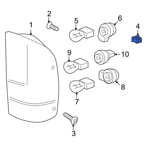 Ford OE W708580S300 Tail Light Nut
