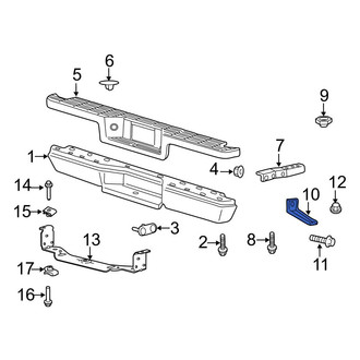 Ford OE - Rear Right Inner Bumper Face Bar Mount