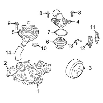 Ford OE - Cooling - Water Pump (4.0L)