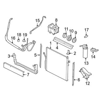 Ford OE - Air Conditioner & Heater - Condenser, Compressor & Lines (4.0L)